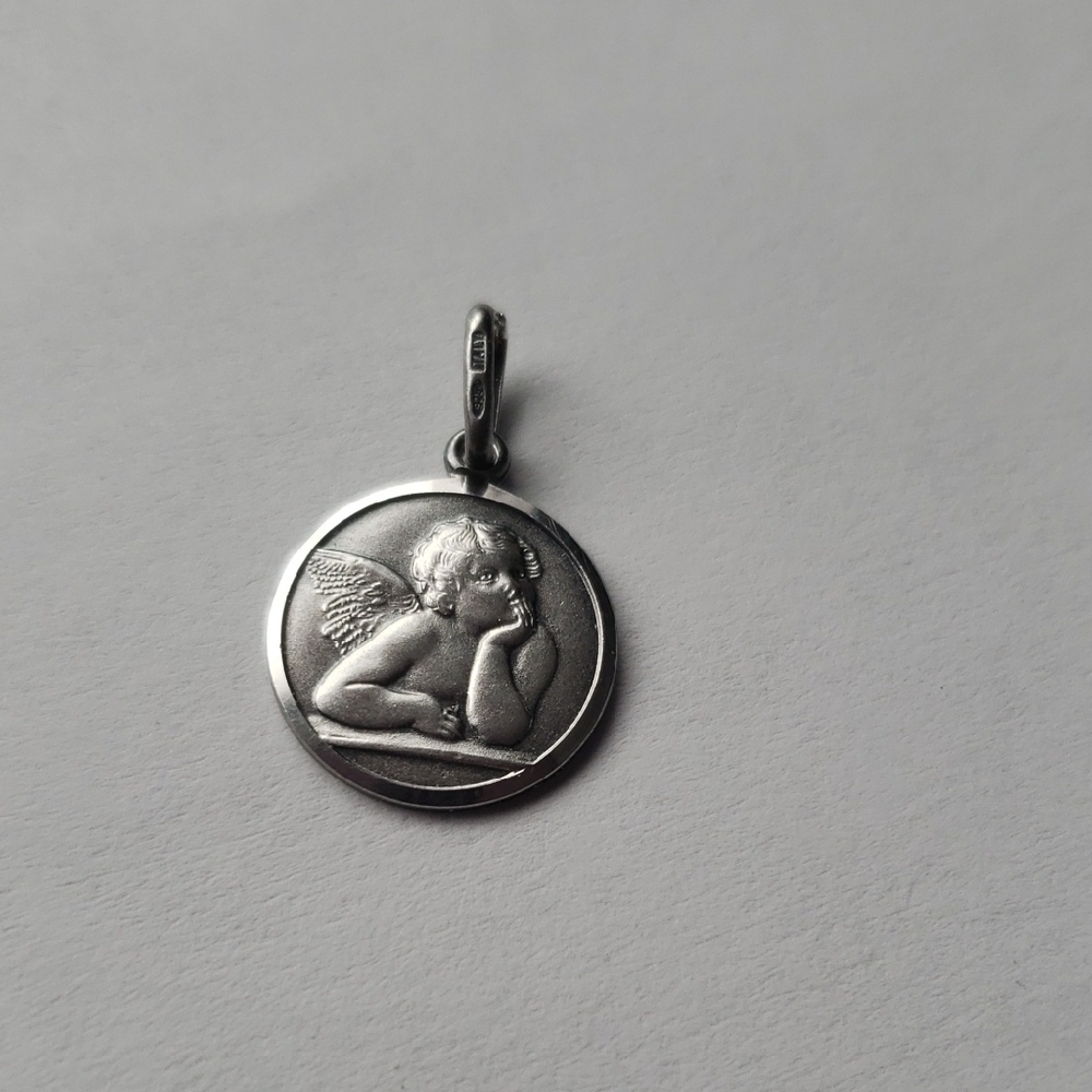 Elegant 925 Silver Angel Pendant